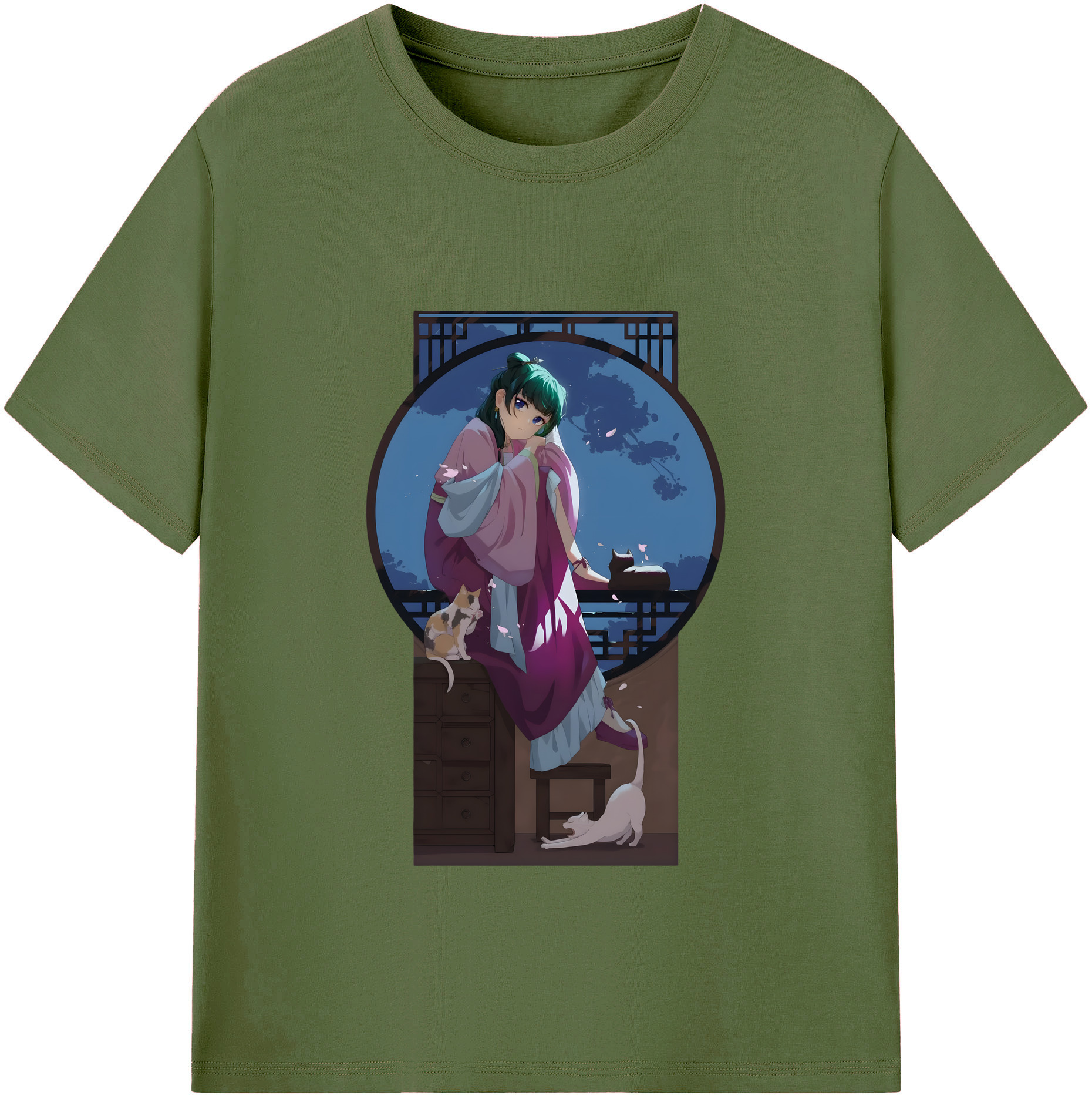 （画像用） 薬屋のひとりごと The Apothecary Diaries 綿100％半袖Tシャツ（フロントプリント）